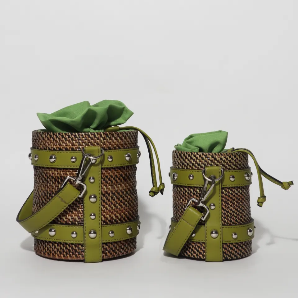 Nito Bucket Bag (Olive), image 1