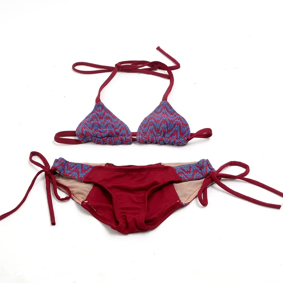 Swim / Resort Woven Swimwear bandeau + tie-style bottom, image 5
