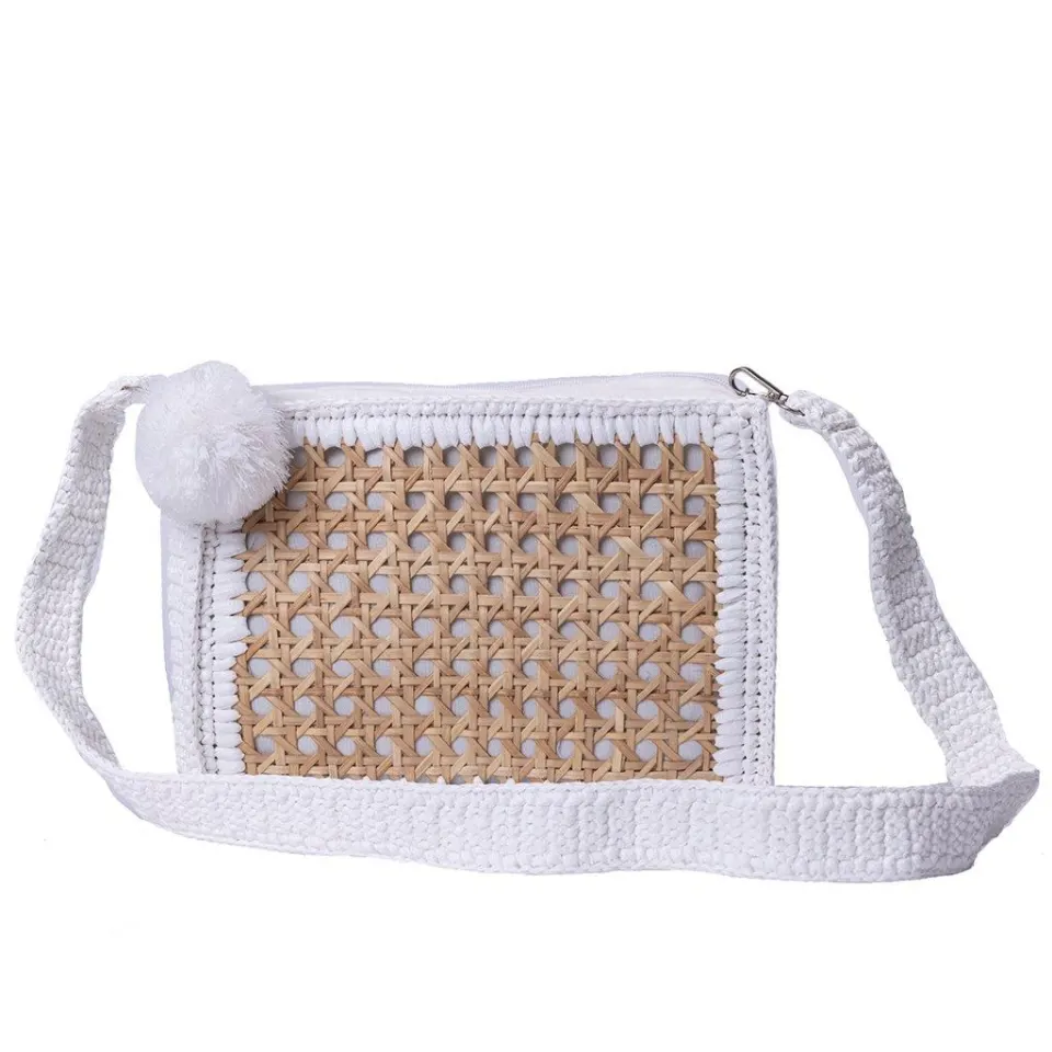 Small Straw Bag with Solihiya Design, image 1