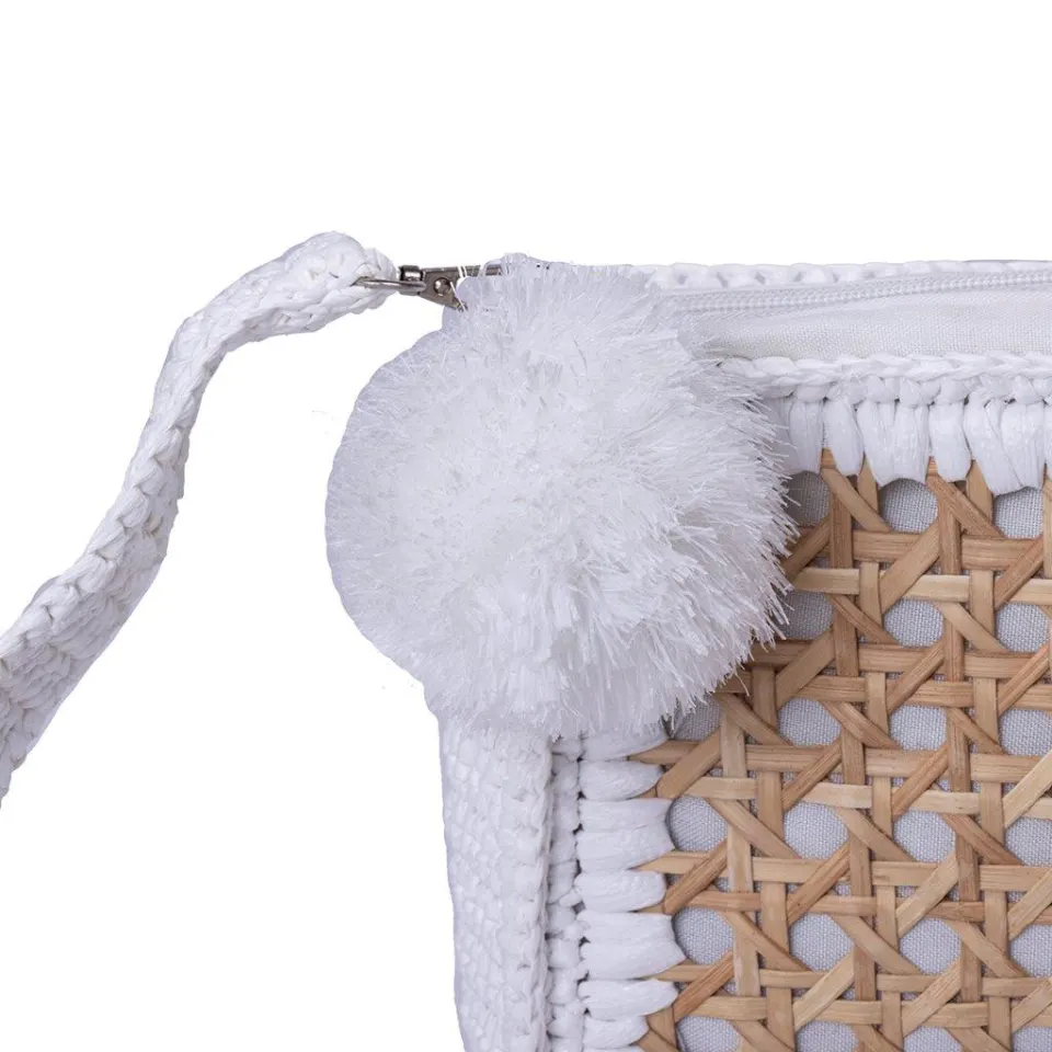 Small Straw Bag with Solihiya Design, image 2