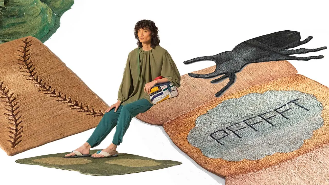 A Witty Welcome Awaits on These Woven Rugs