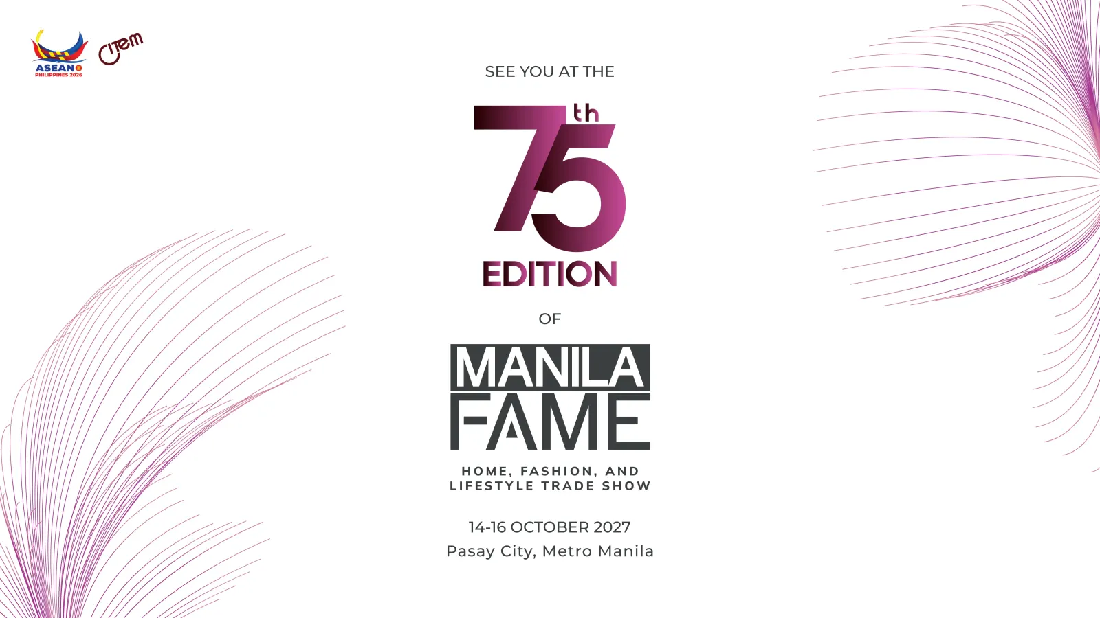 Manila FAME 2026, 15 to 17 October 2026