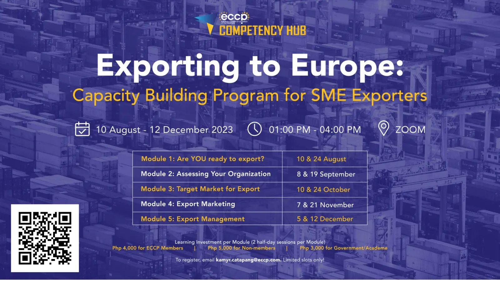 Exporting to Europe: Capacity Building Program for SME Exporters