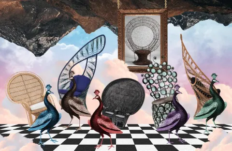 The Colorful History of the Peacock Chair