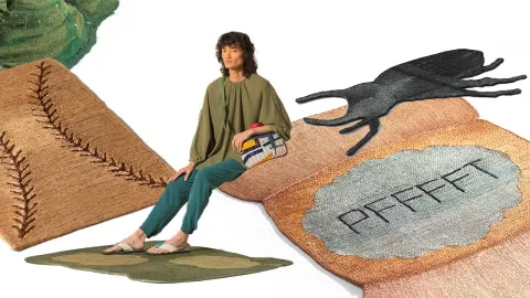 A Witty Welcome Awaits on These Woven Rugs