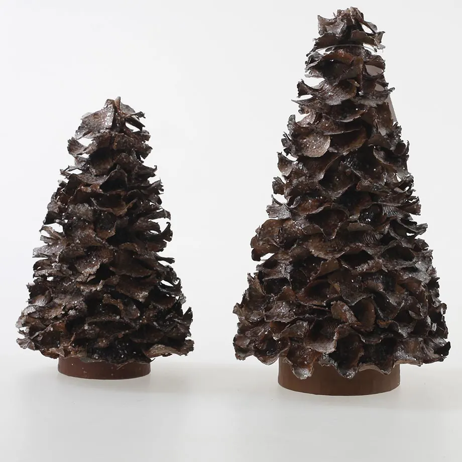 6”H/12”H 1 set, 2pcs. Coco Flower Tree, image 1