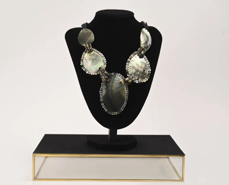 Blacklip Embroided Necklace, image 1