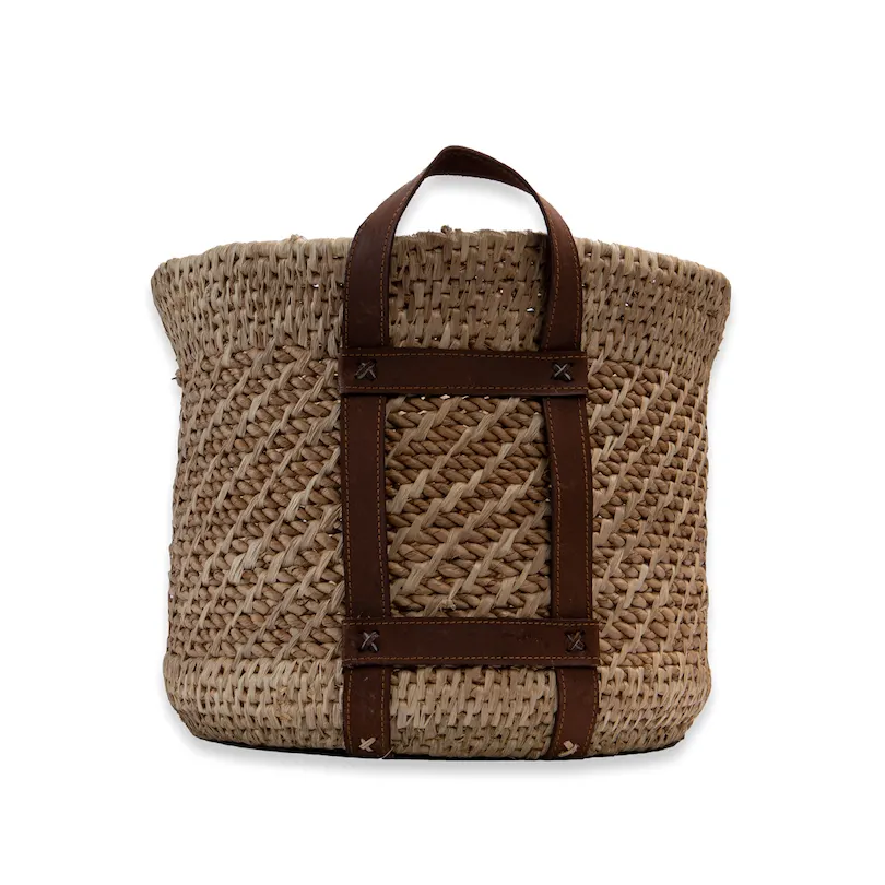 Lampakanay Basket w/ Leather Handle, image 4