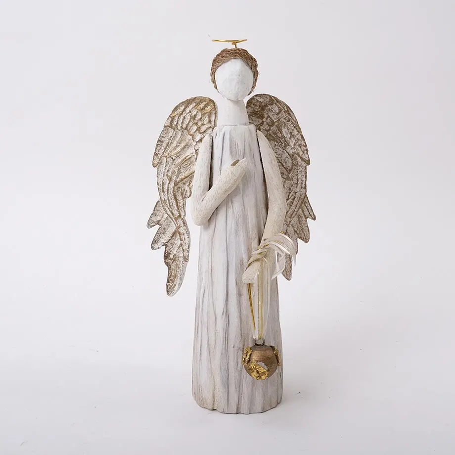 Wooden Standing Angel, image 2
