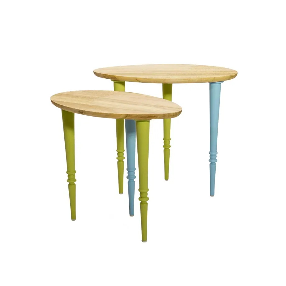 Periwinkle Nesting Table, image 1
