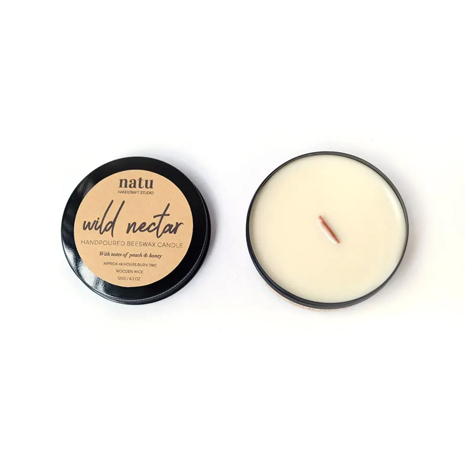 Wild Nectar Beeswax Candle, image 2