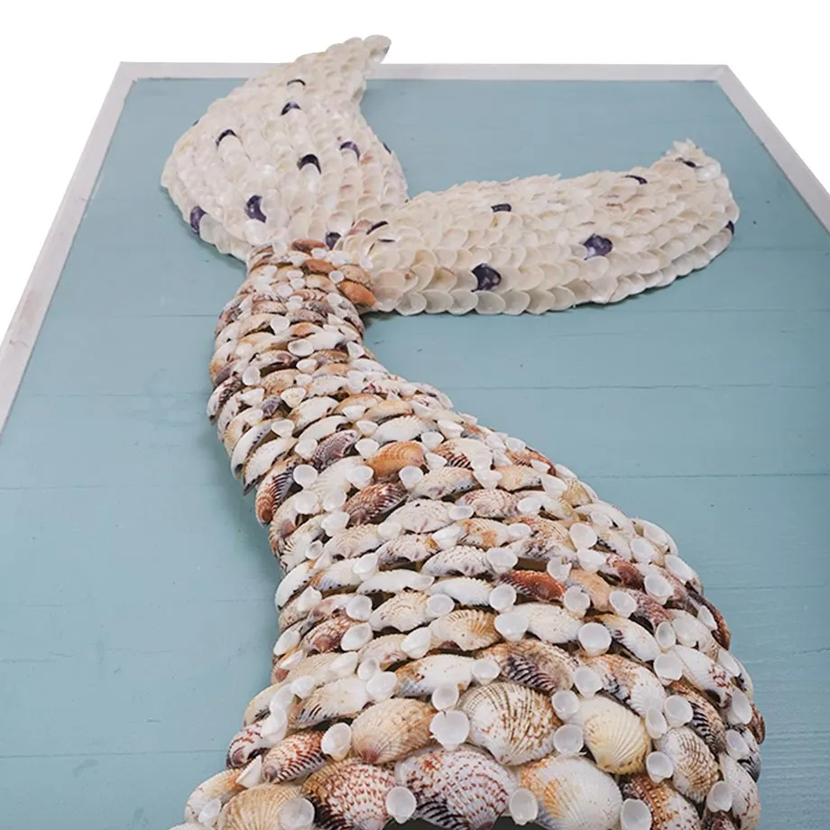  Wall art shell mermaid tail, image 1