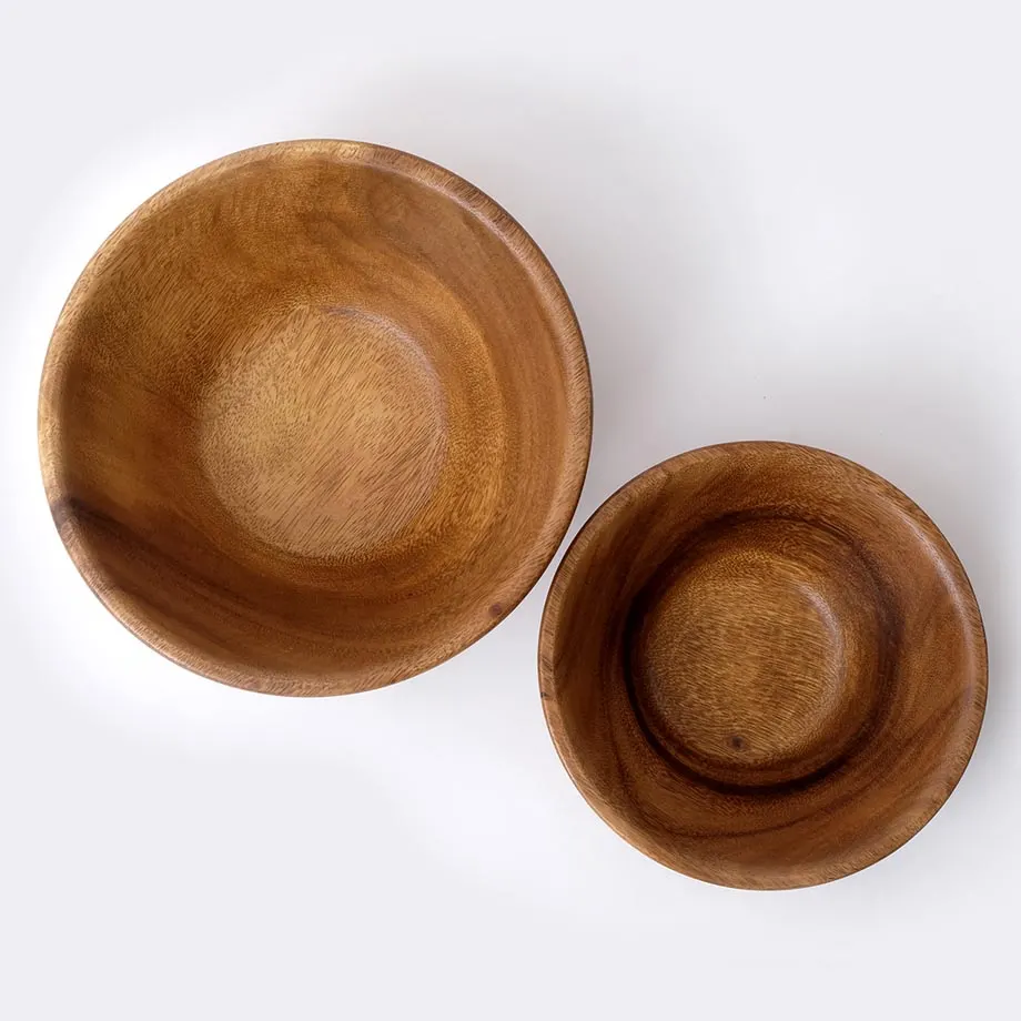 Acacia Round Tapered Bowl (MF-015), image 1