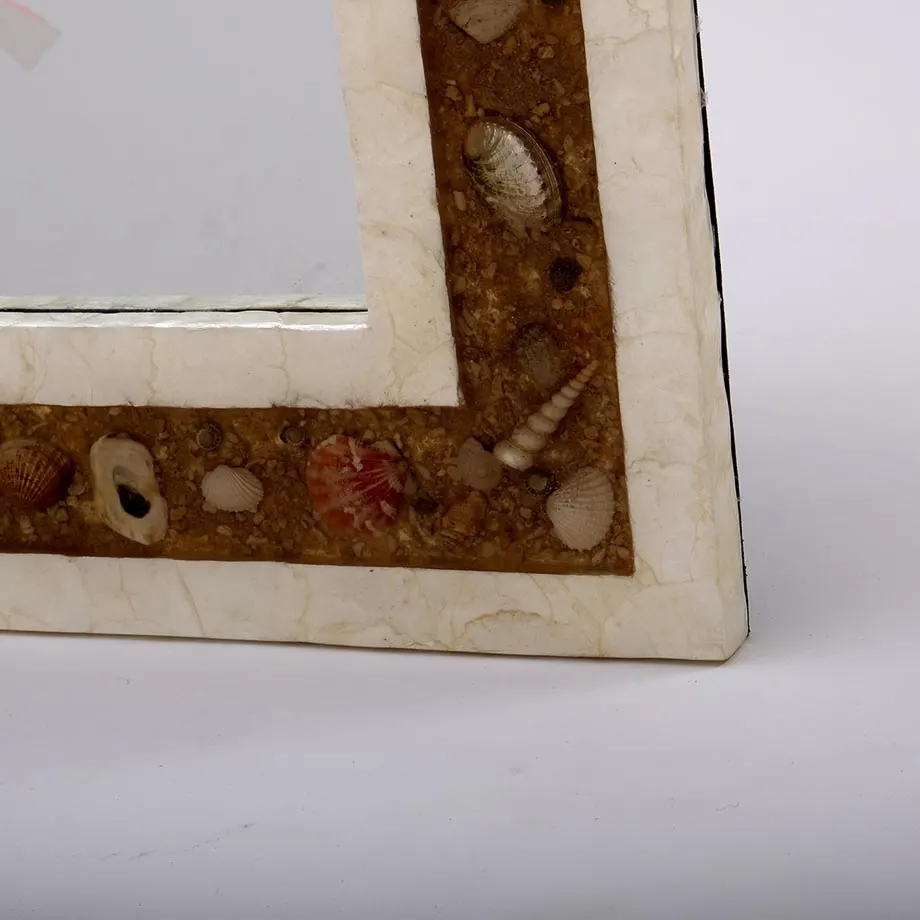 Rectangular Natural Capiz Mirror Frame, image 5