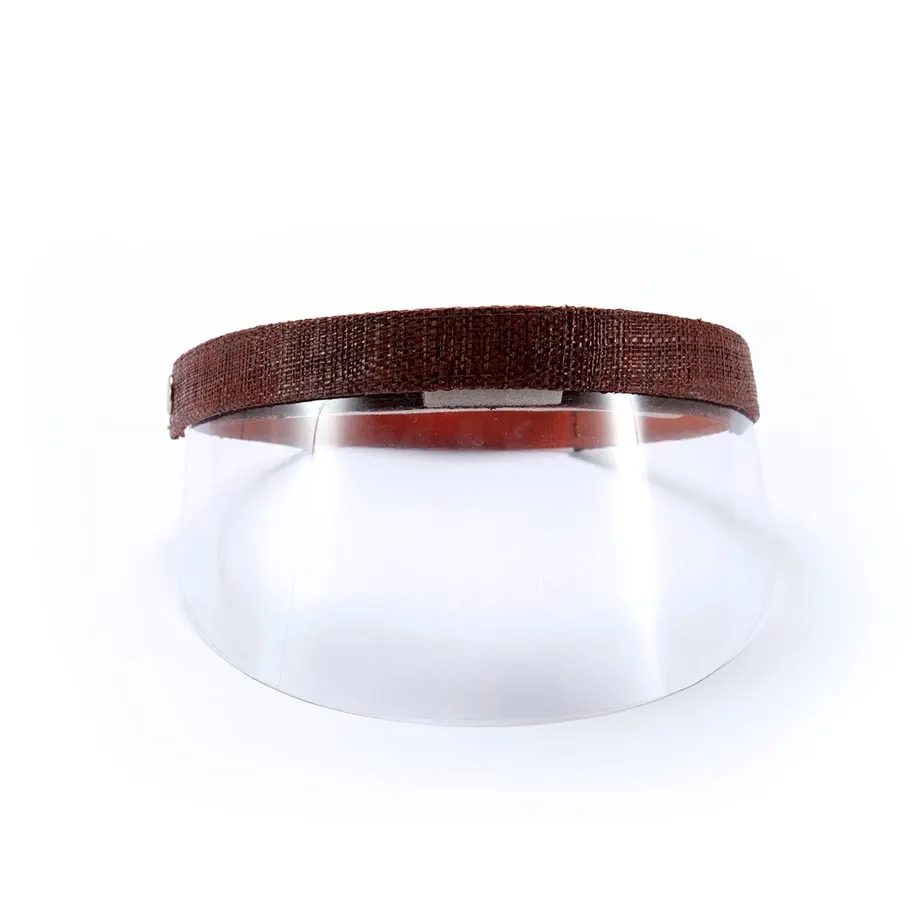 GOGGLES IN RAFFIA + FACE SHIELD (BROWN), image 3