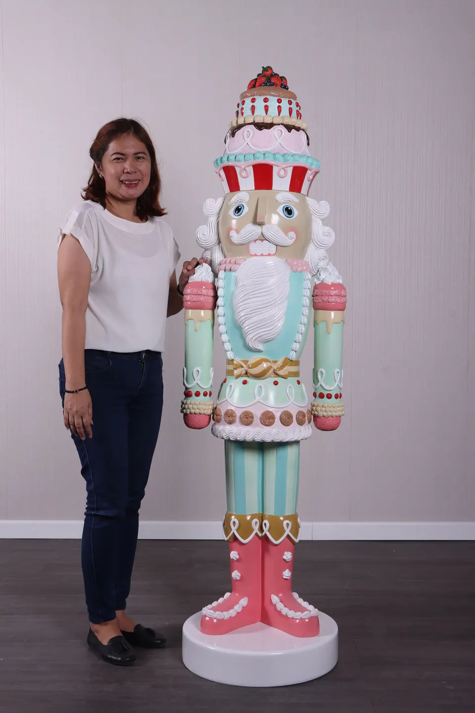 Candy Cake Nutcracker 6ft, image 3