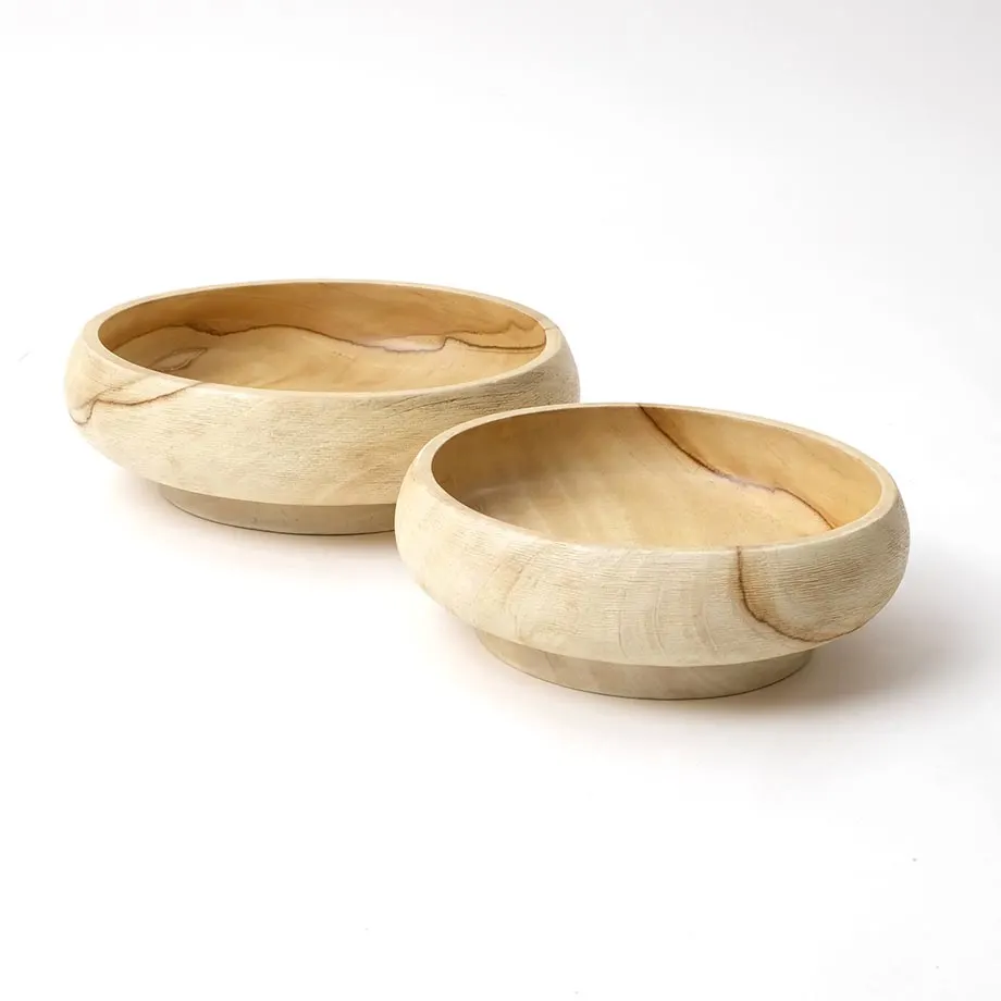 AMB20-127, 128 Round footed blonde bowl, image 2