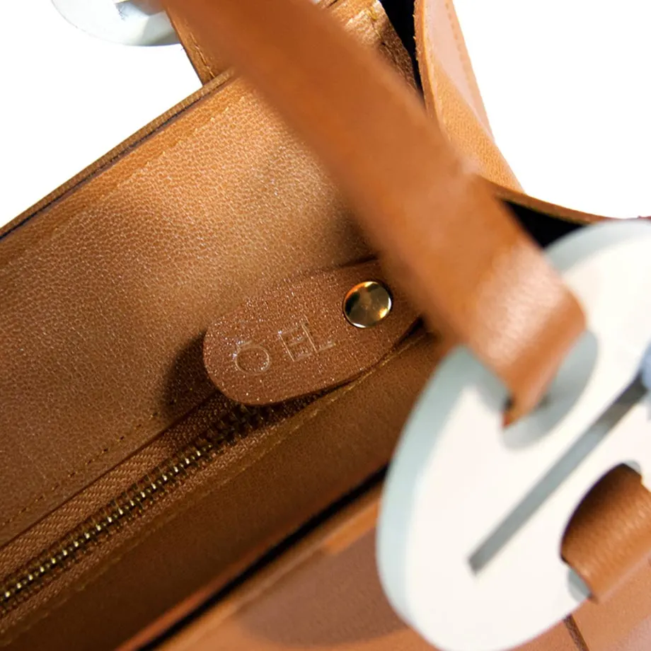 A. EINSTEIN Genuine Leather Handbag, image 2