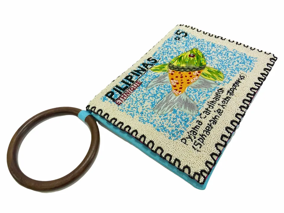 FILIPINAS STAMP CLUTCH BAG, image 4