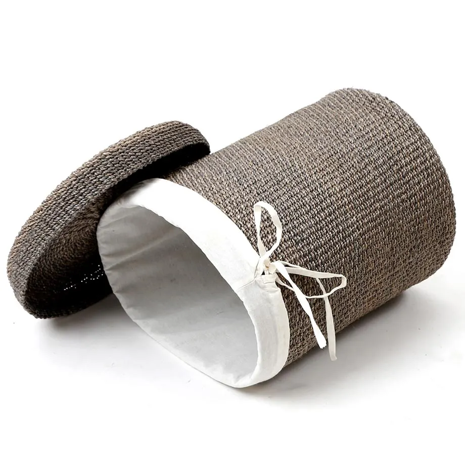 Round Barrel Tahiti Hamper with Lid and Liner, image 4