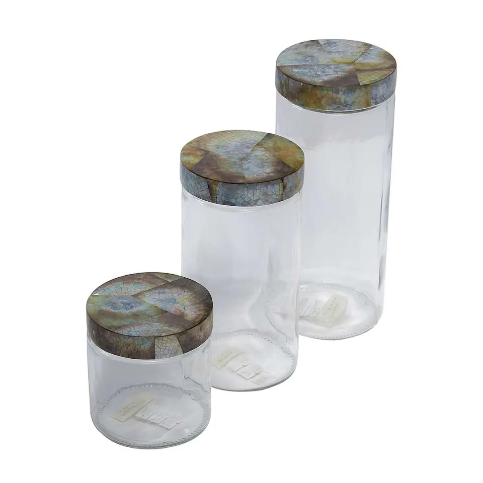 Glass Canisters (Set of 3), image 2