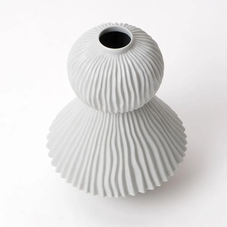 PLEAT GEOMETRIC VASE , image 5