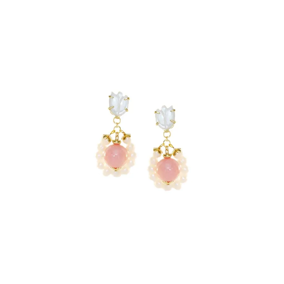 Tali Danglers in Baby Pink