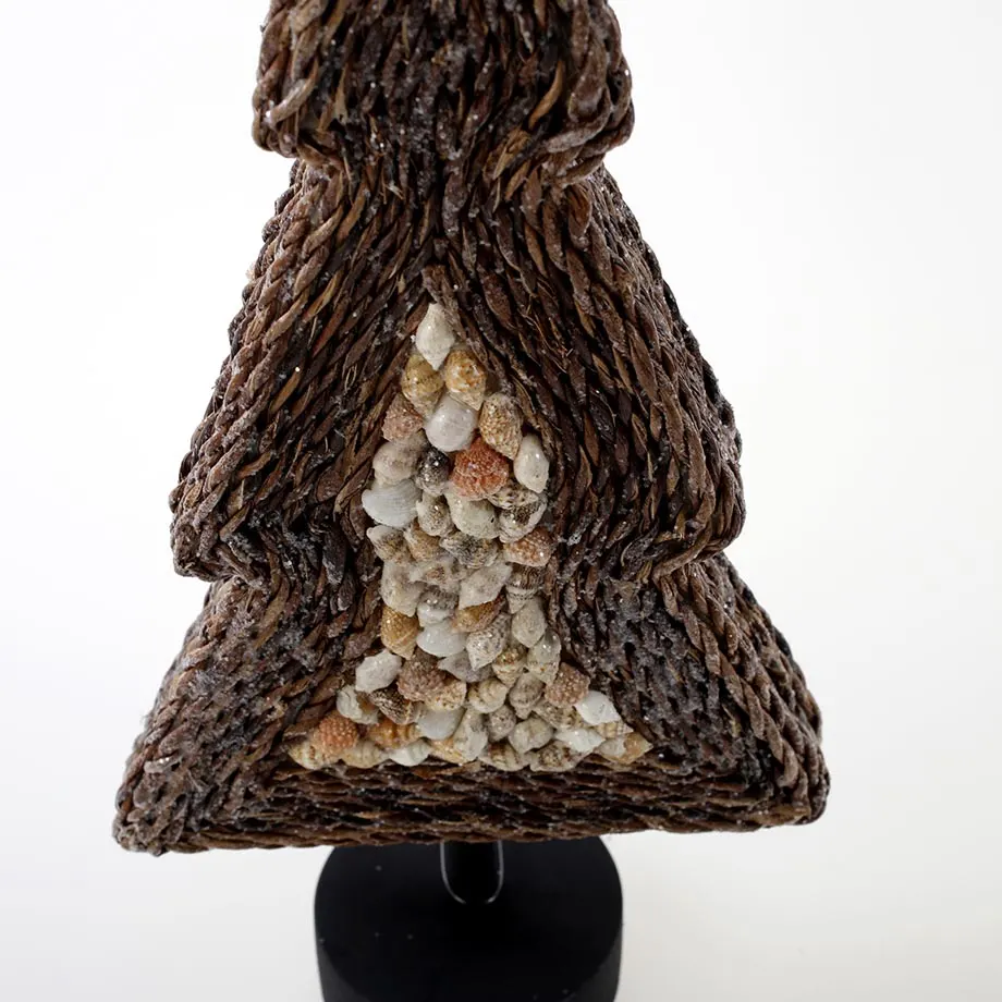 15”H Shape Rope tree with shell, image 1