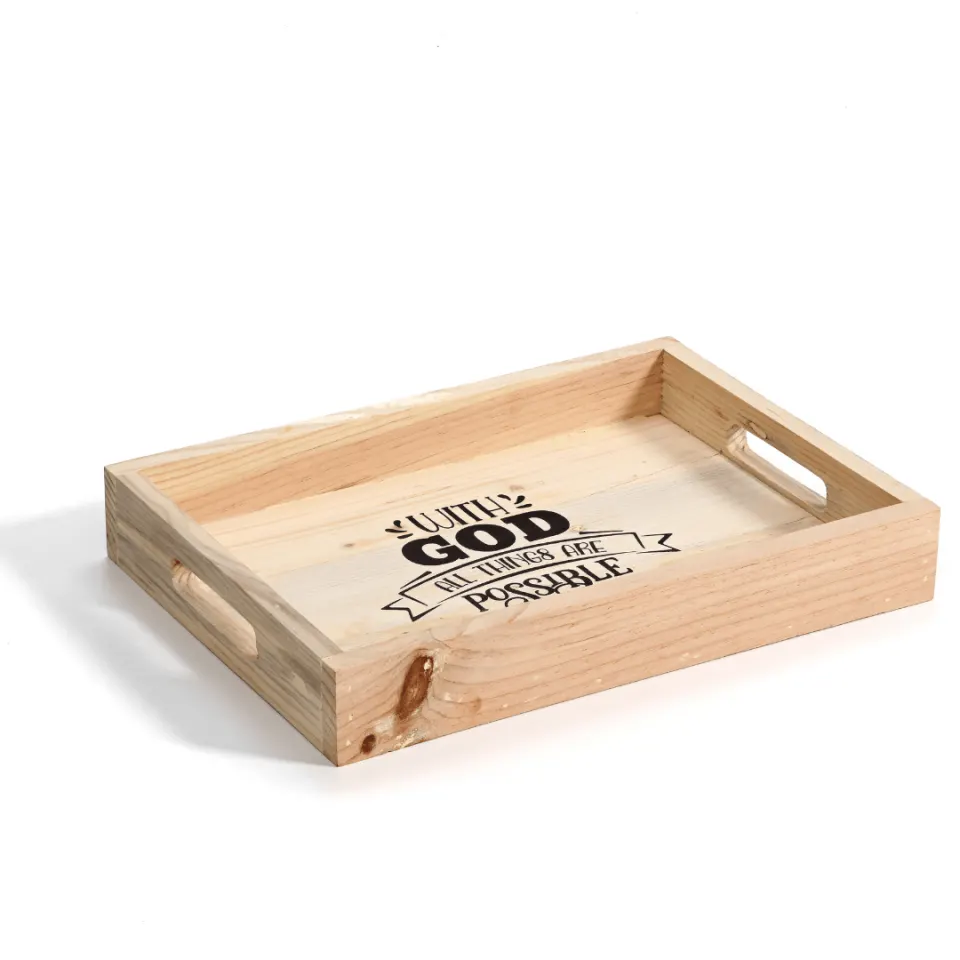 Wooden tray- printed 