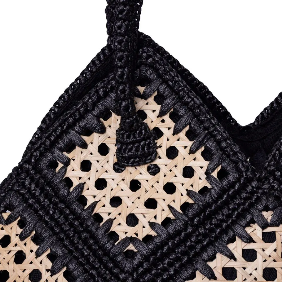 Straw Handbag with Solihiya Design, image 5