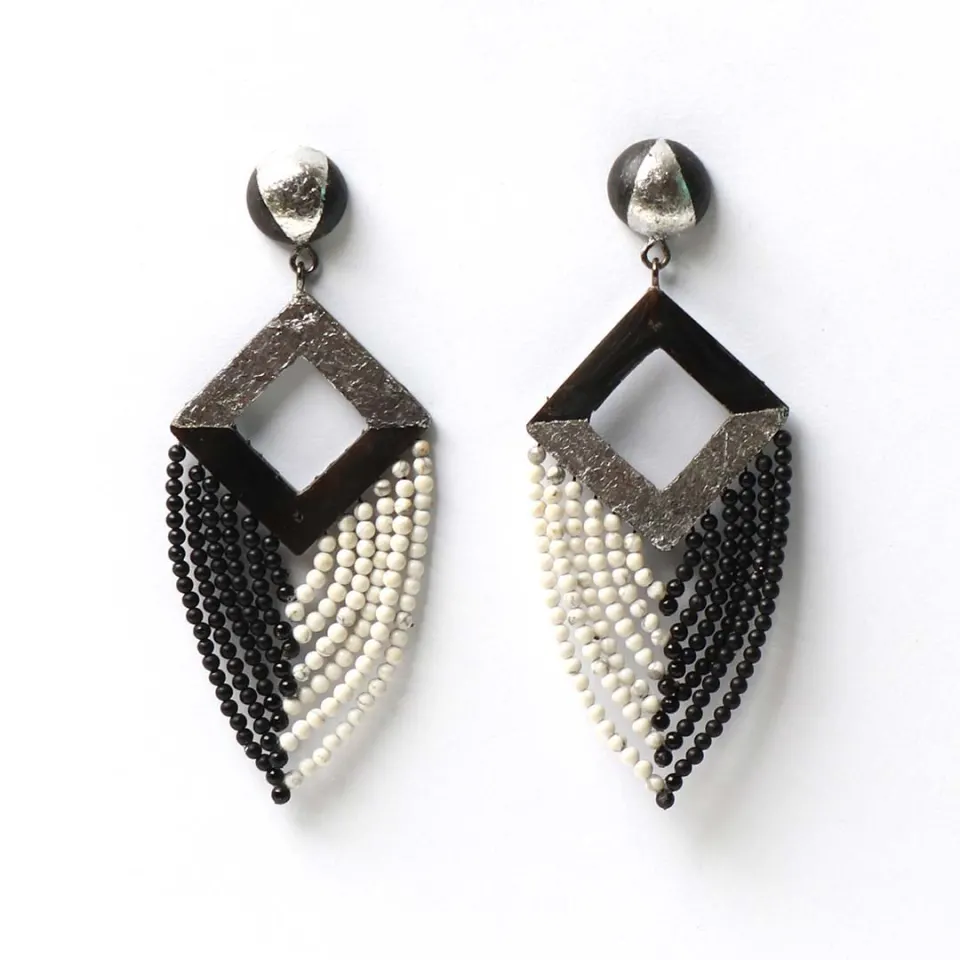 Gypsy Earrings (Onyx Beads), image 5