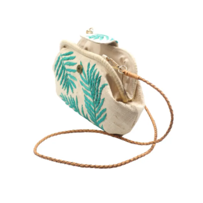 Palm Leaves Signature Basic Clutch, image 3