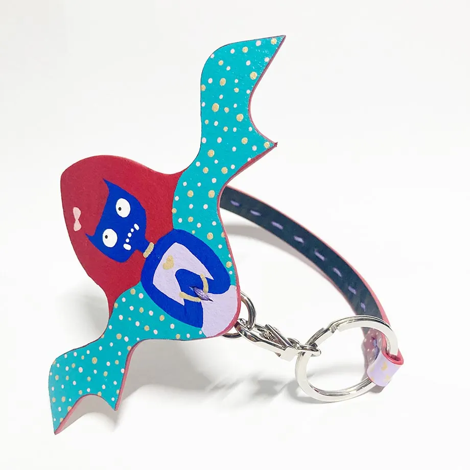 Manananggal Bag Charm Red and Blue, image 2