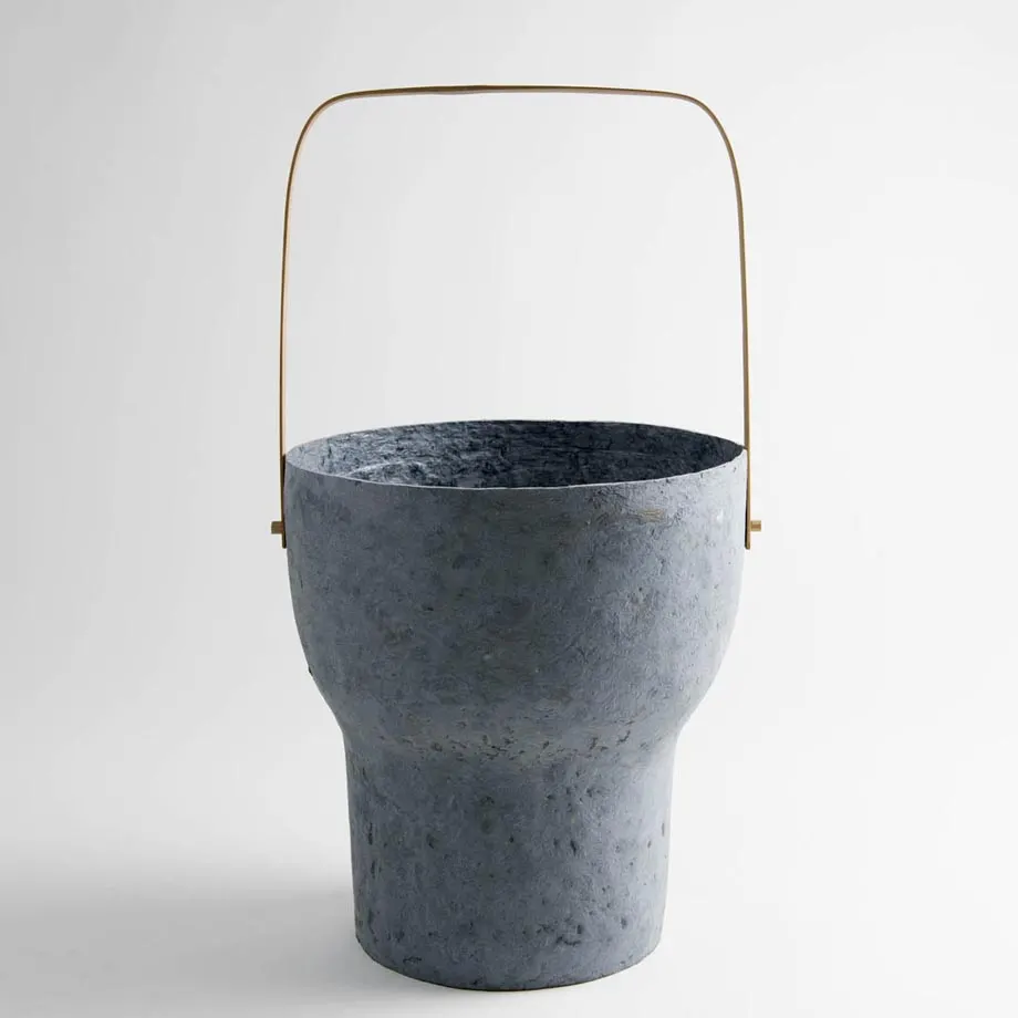 Paper Clay Vase (Grey Single), image 3