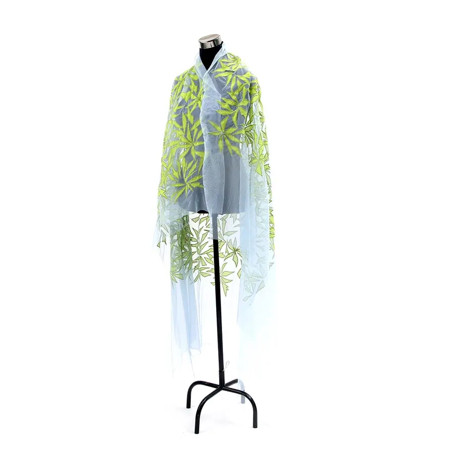 Navigating the Dreamscape / Petal Shadows Malong / Kaftan Textile / yellow, image 6