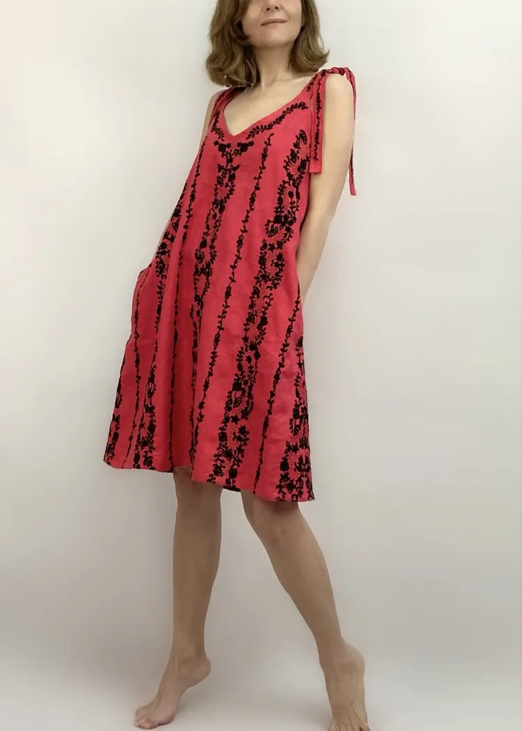VERONICA Dress, Red, image 6