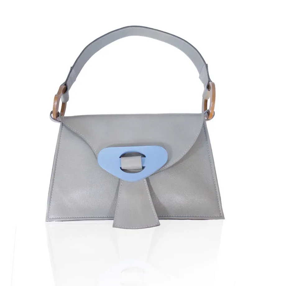 MATISSE Genuine Leather Shoulder Bag in grey, image 1