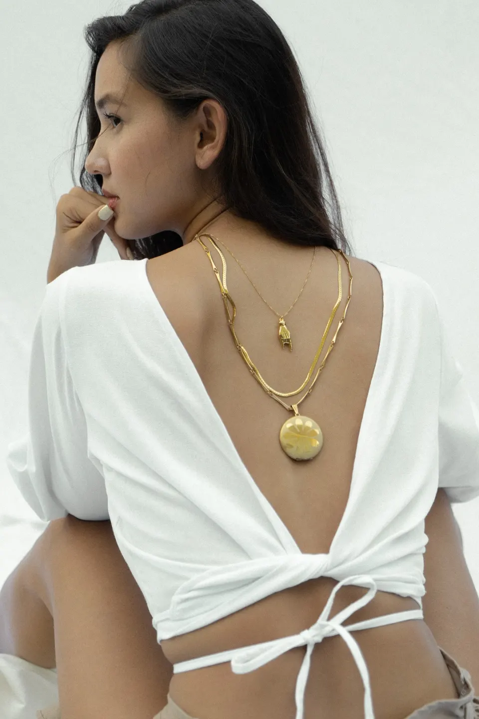 The Alda Top in Sal (White) , image 4