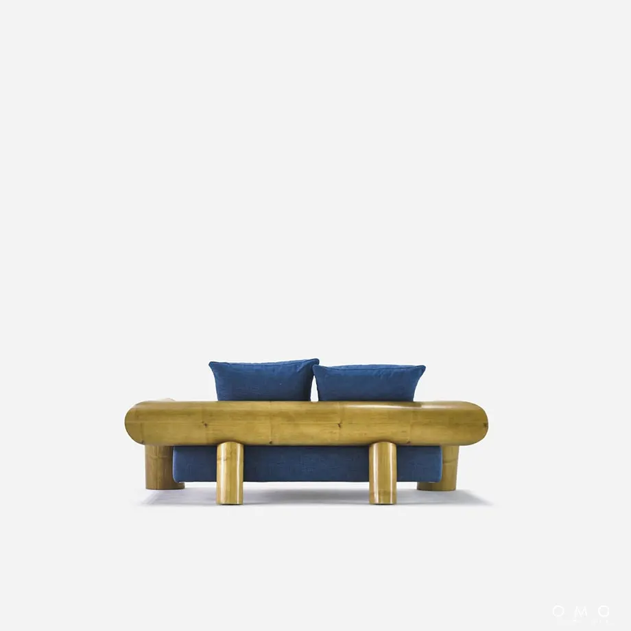 Bamboo 3 Seater Sofa, image 4