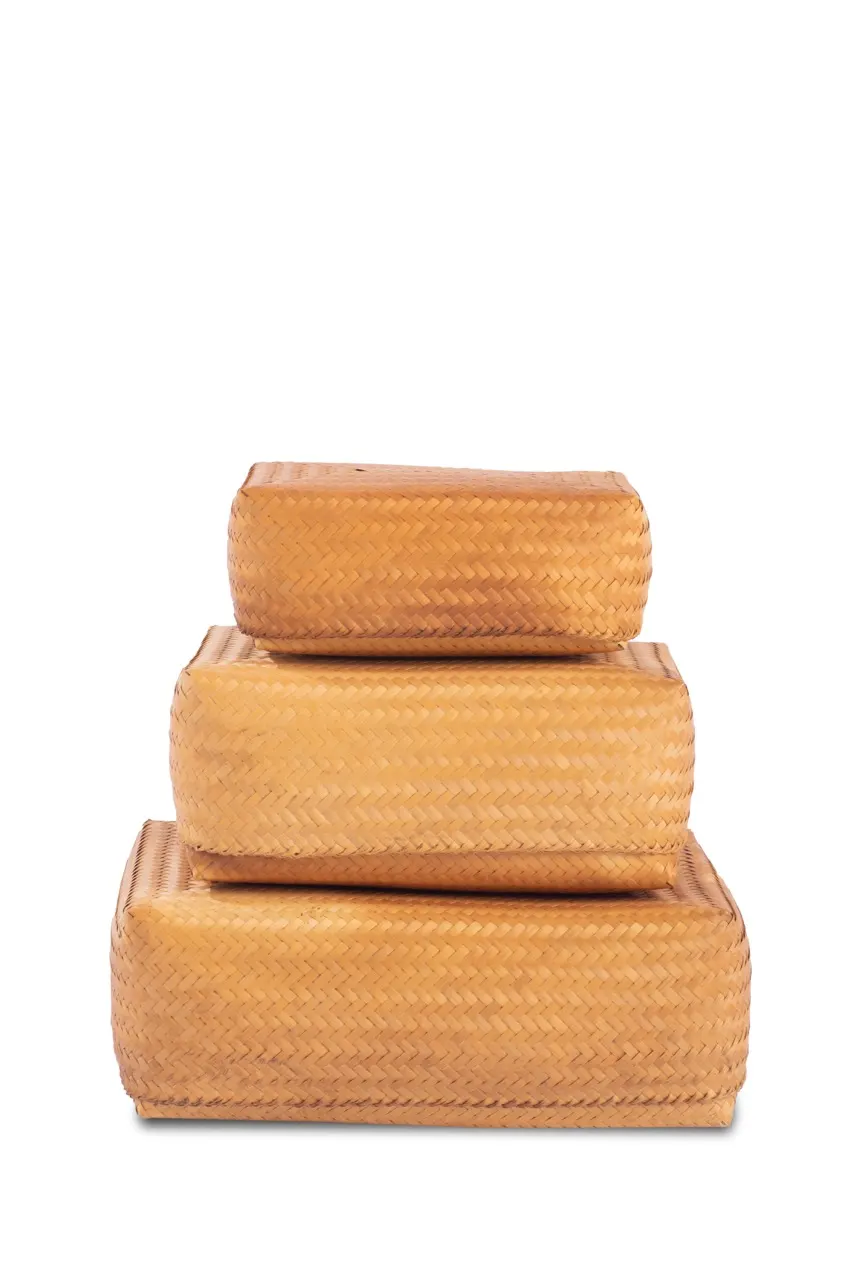 Bamboo Treasure Chest (Set of 3) , image 1