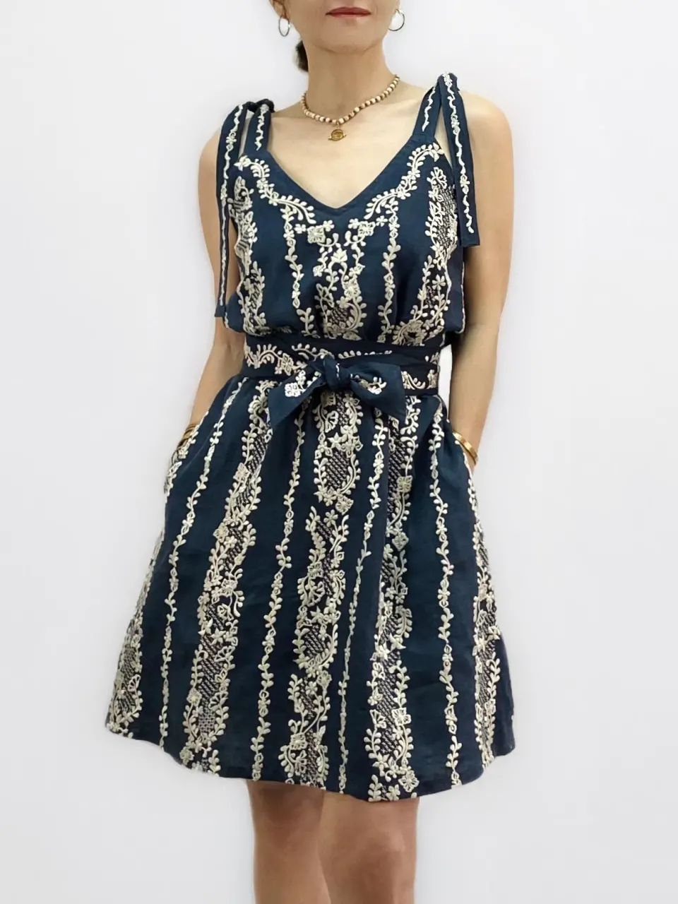 VERONICA Dress, Navy, image 1