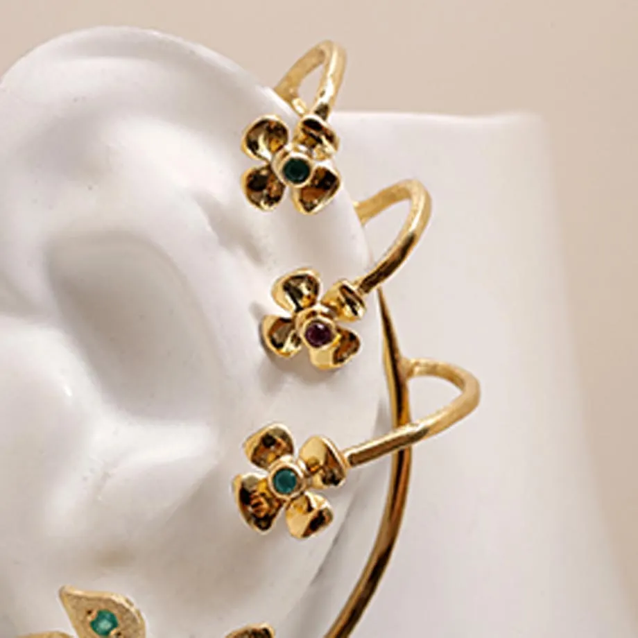 Small Flowers Ear Cuff, image 2