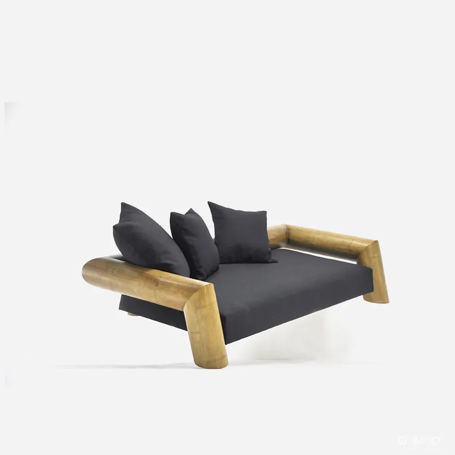 Bamboo 3 Seater Sofa, image 1