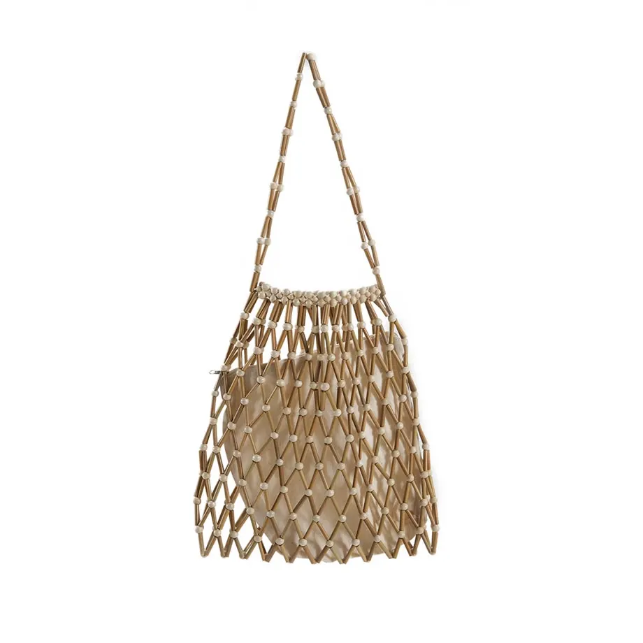 ALANA BAMBOO TOTE BAG (NATURAL), image 2