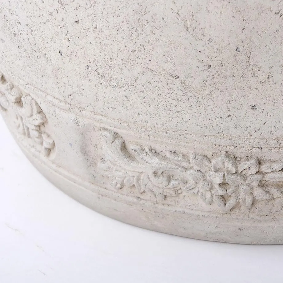Acanthus Relief Barrel Stool, image 4