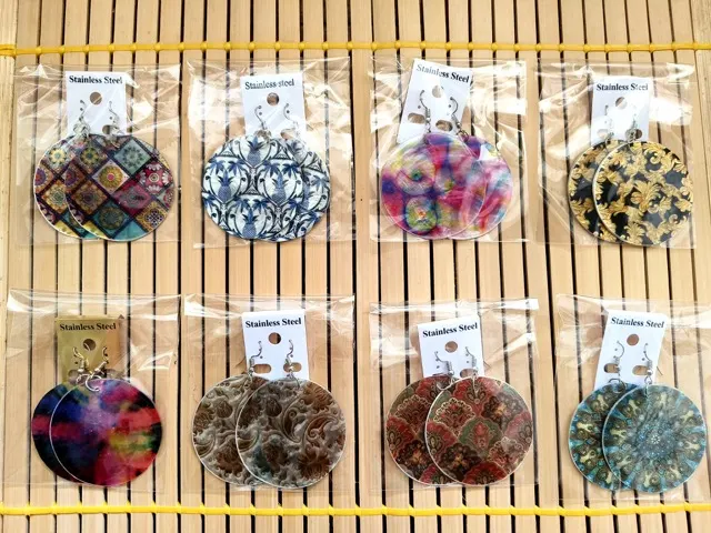 Capiz Shell Earrings, image 1