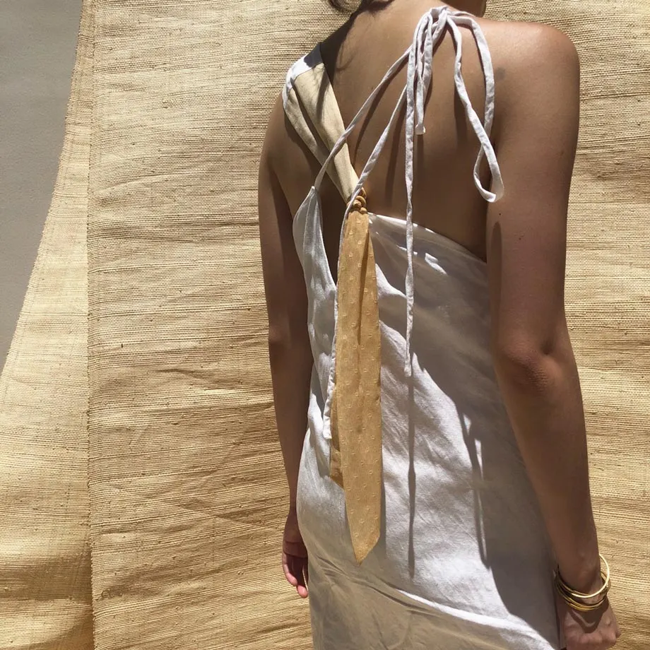 Kaya Mini Dress / White & Oat , image 3