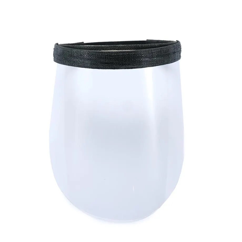 RAFFIA FACE SHIELD (BLACK), image 1