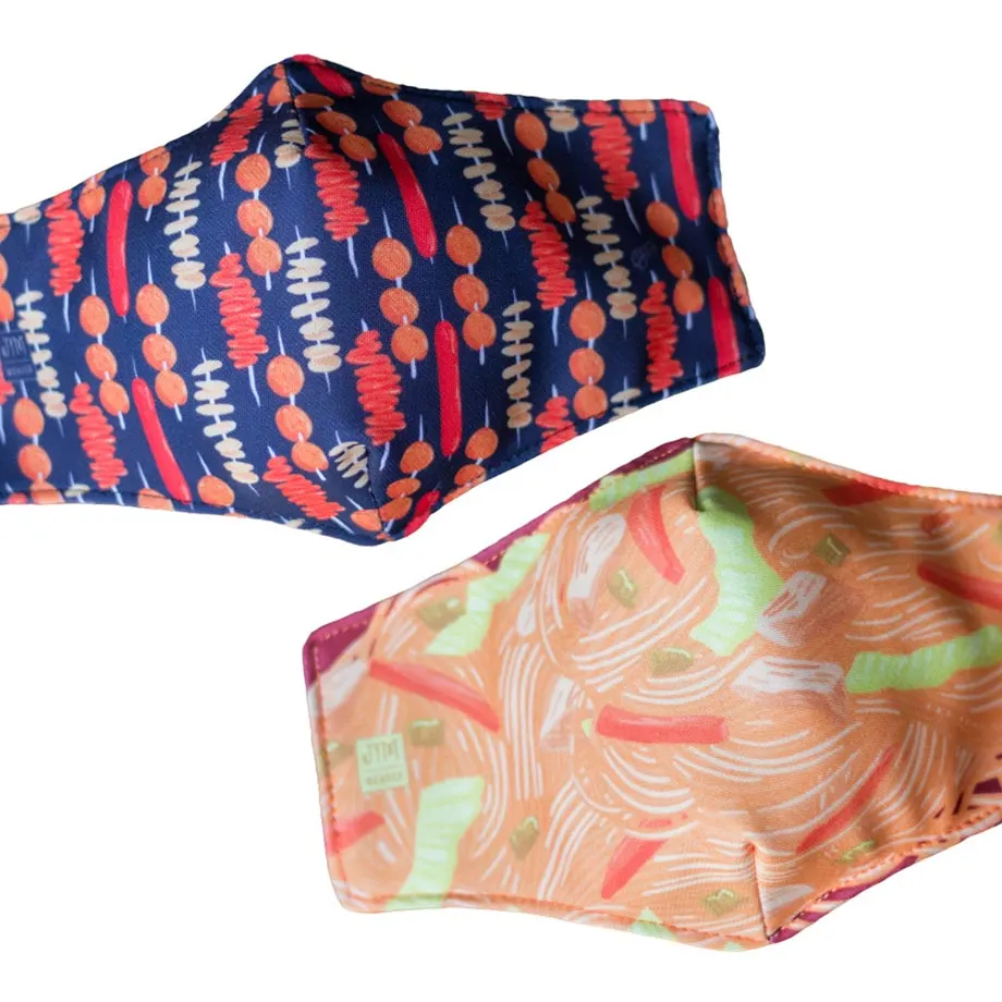 Midnight Mercato Reversible Face Mask