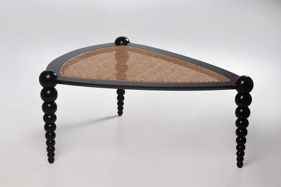 Coffee Table with Cane Matting Top